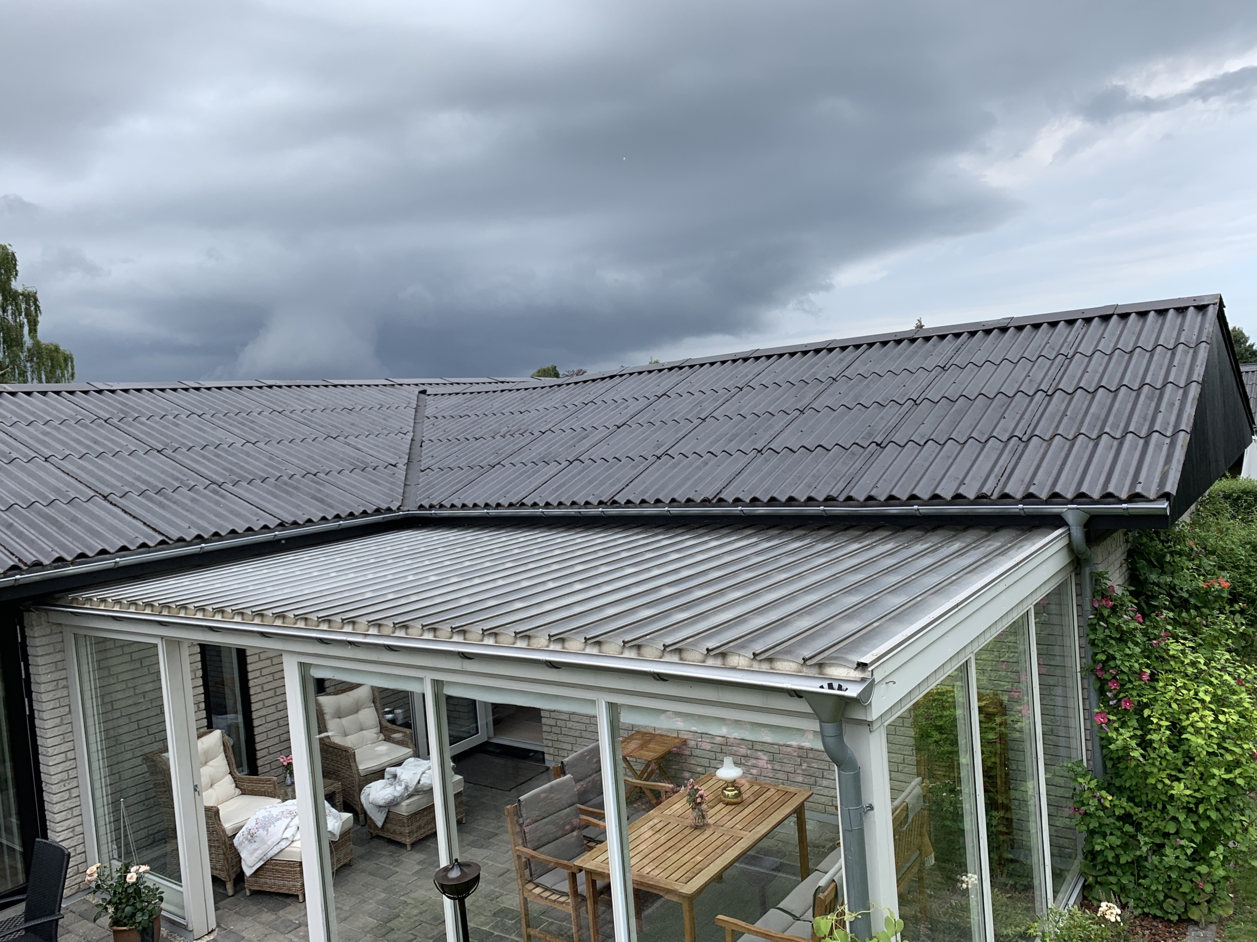 billigt Glastag orangeri