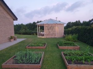 billigt Glastag pavilion orangeri