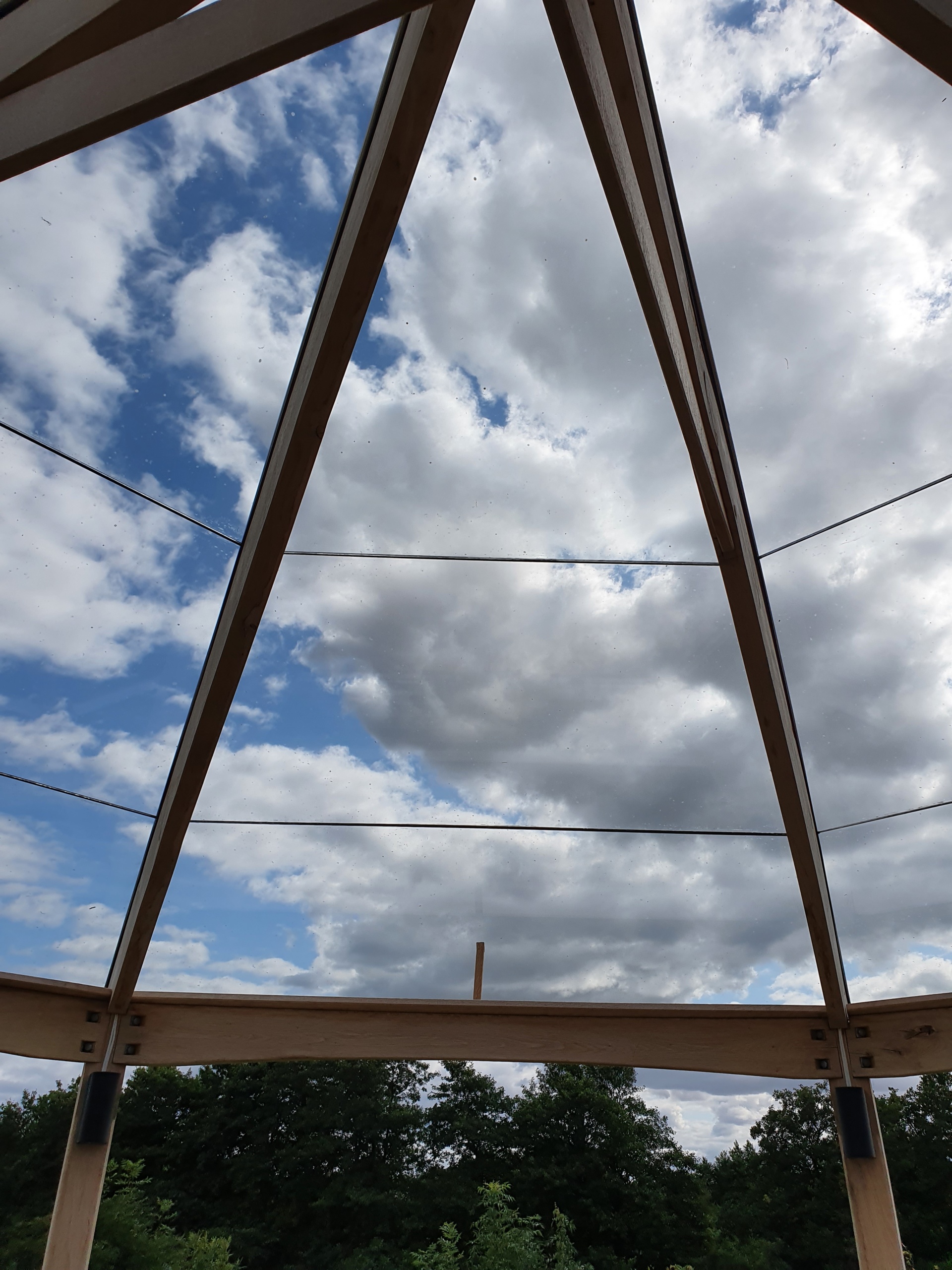 billigt Glastag pavilion orangeri