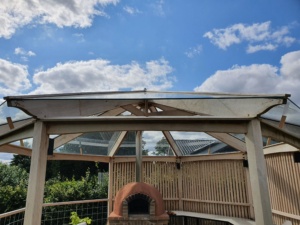 billigt Glastag pavilion orangeri