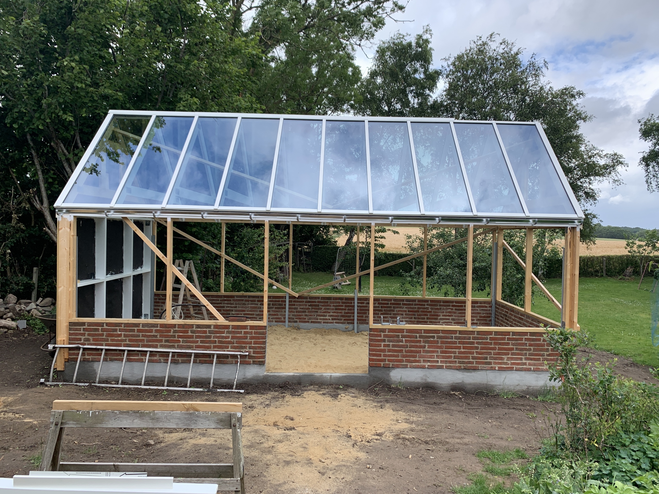 billigt Glastag orangeri