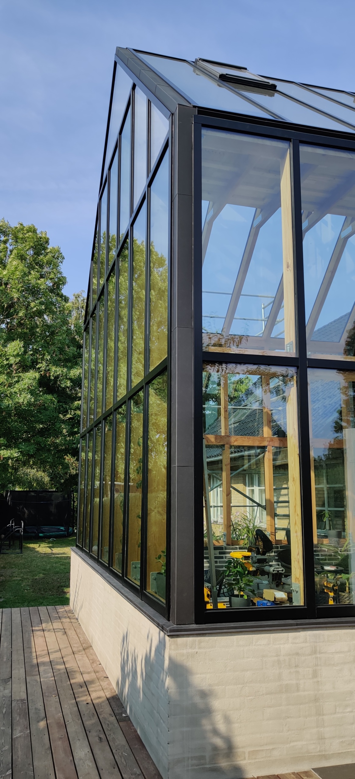 billigt Glastag pavilion orangeri