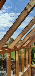 billigt Glastag pavilion orangeri