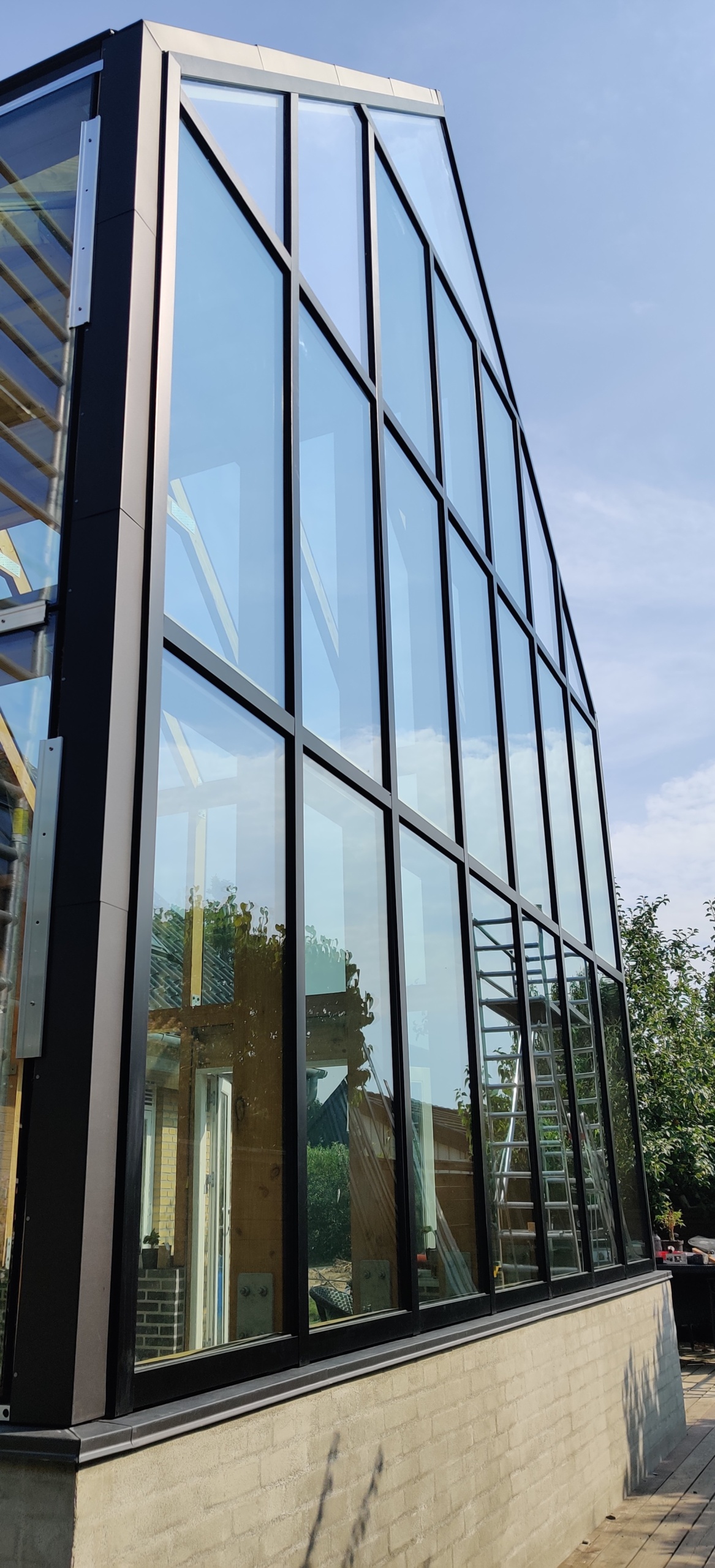 billigt Glastag pavilion orangeri