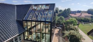 billigt Glastag pavilion orangeri