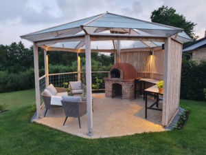 billigt Glastag pavilion orangeri